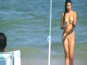 Hot Latina on nudist Beach 02