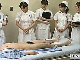 Subtitles CFNM Japanese hospital blowjob