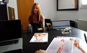 CZECH SUPER MODELS Young Teen Redhead Does Anything for FAME