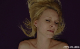 Blonde Czech Girl Plays with Pussy
