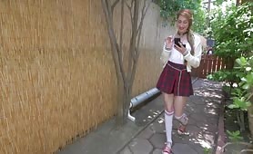 Squirting Redhead Nina Manhandled!