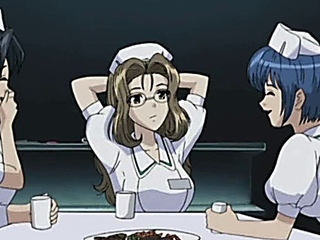 Hentai nurses foursome fucked a naughty doctor