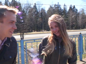 Hot pick up girl Hanna from the train scene 1