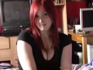 German redhead teen with huge tits fucked